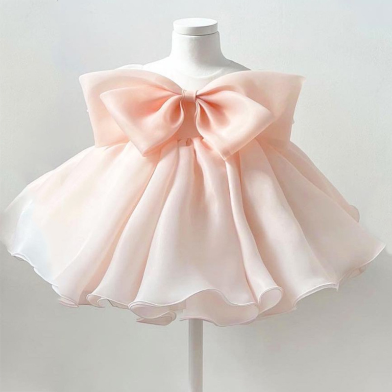Princess Girls, Children's For Birthday, Flower Girl Small Wedding Evening Dress, First Birthday Dress_voghion.com