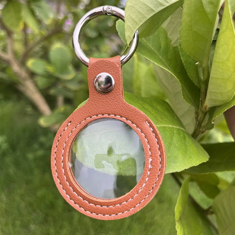 В наличии: кожаный чехол для памятной монеты-брелока 30-38 мм, круглый портативный защитный чехол из искусственной кожи для золотой монеты-талисмана