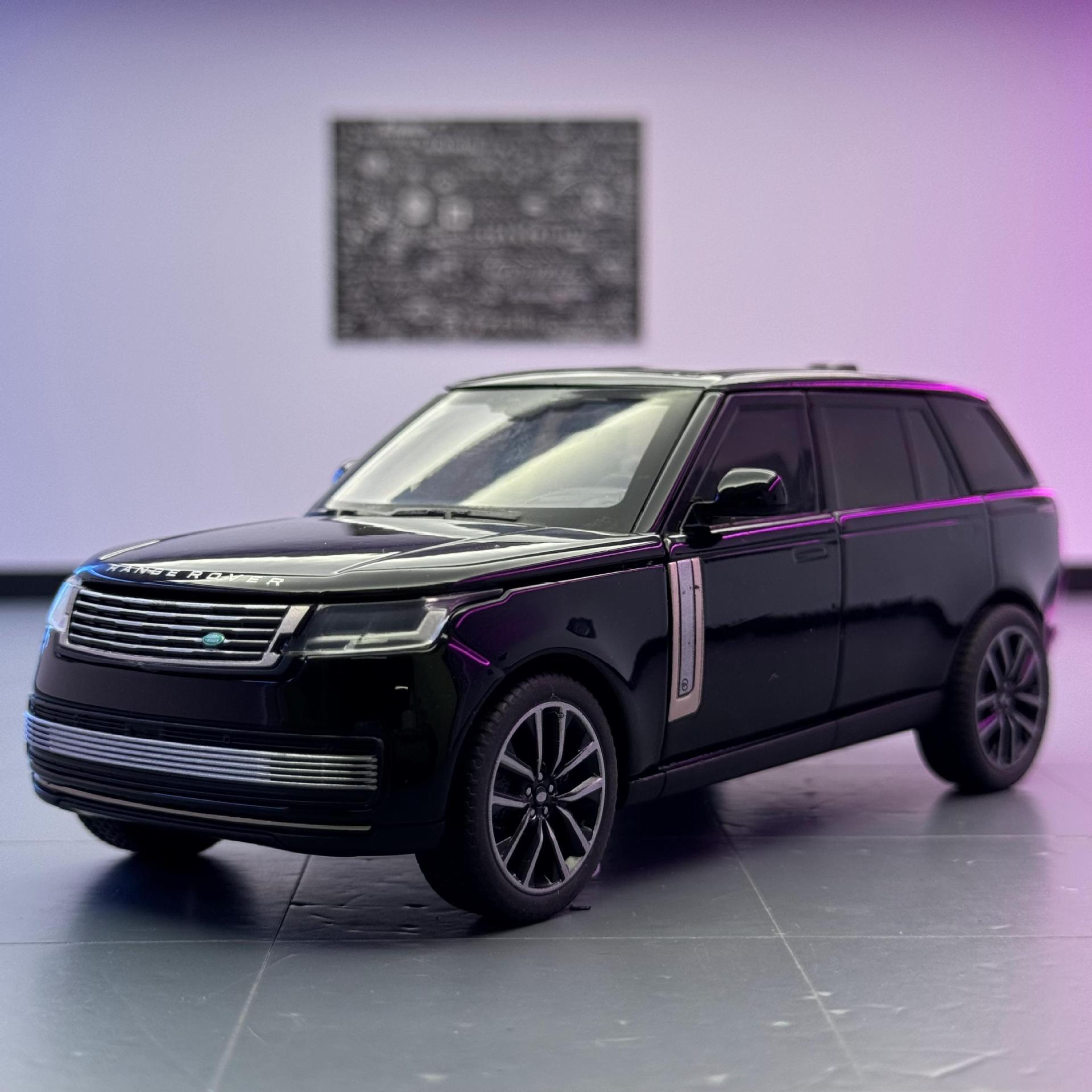 Modelo de coche de aleación Qiyi 1:32 Land Rover Range Rover SV todoterreno con sonido y luz de retroceso coche de juguete modelo de sonido decoración