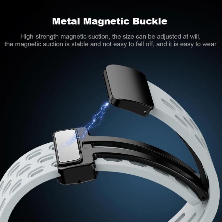 xDfind Dong Dong tipo absorción pulsera de silicona de botón negro para pulseras Xiaomi 10 / 9 / 8