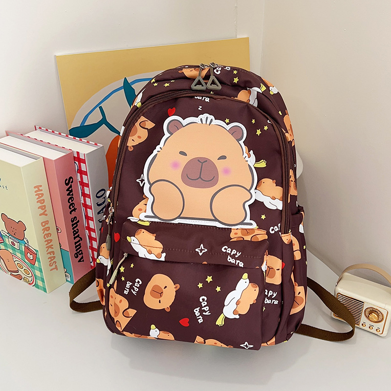 Liebre mochila de impresión universal, mochila resistente a la suciedad, moda para hombres y mujeres, mochila de tendencia ligera de gran capacidad.