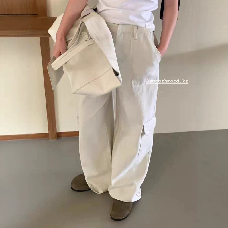 Shi Yi·XH Korean Style [Lee Jin Hwa's Style] Work Pants Dongdaemun Summer New High-Waisted Straight-Leg Casual Pants