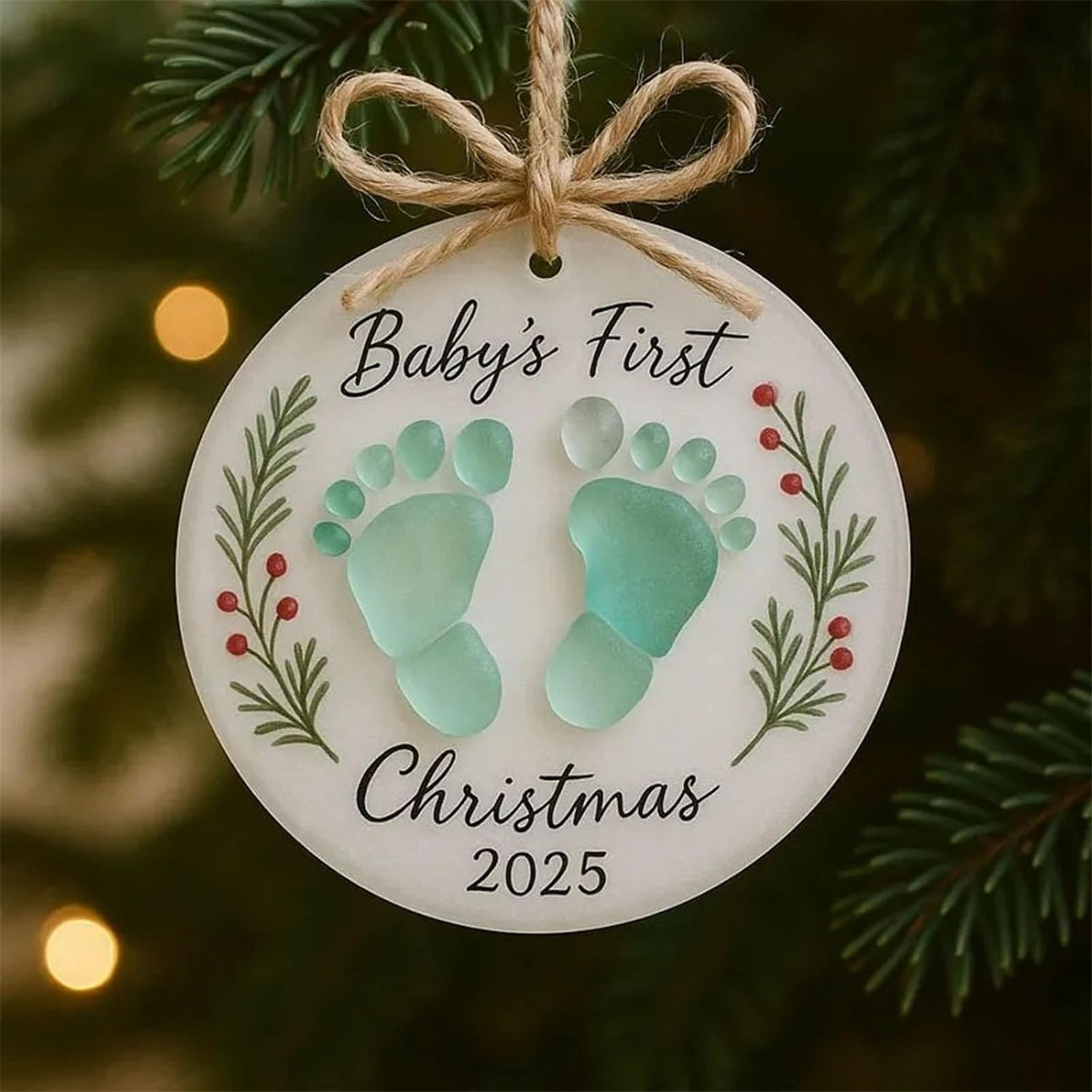 Nuevos productos transfronterizos de fondo blanco plano amistad de Navidad acrílico decoración de automóviles colgante amor Santa colgante