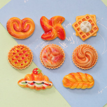 仿真欧包华夫饼食玩混款DIY手机壳发饰发夹儿童玩具摆件配件批发