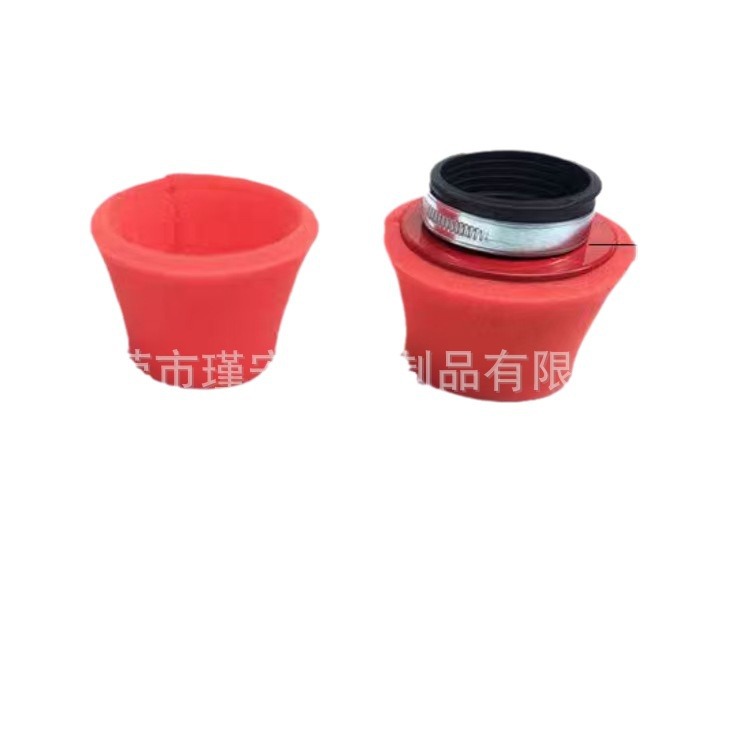 摩托车通用空气滤清器 福喜GY6蘑菇头海绵滤芯踏板改装海绵配件