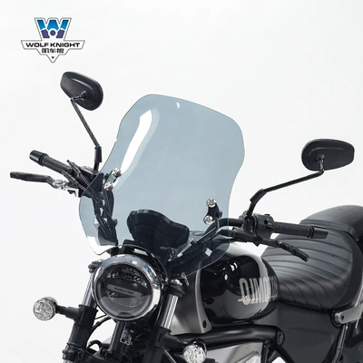 car Wolf suitable for: Motorcycle front windshield - brown-color-thickness-5mm-height-45cm-suitable-for-qianjiang-flash-500s