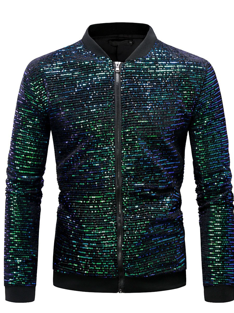 Весенне-осенняя новая модная британская куртка eBay AliExpress eBay, мужская куртка с воротником-стойкой и бисером YJ05