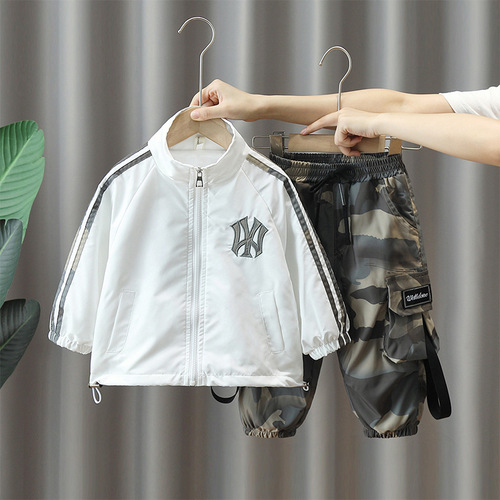 1090 Boys Sports Suit Spring and Autumn  New Children's Handsome Boys Trendy Cool Handsome Western Style Autumn Trend