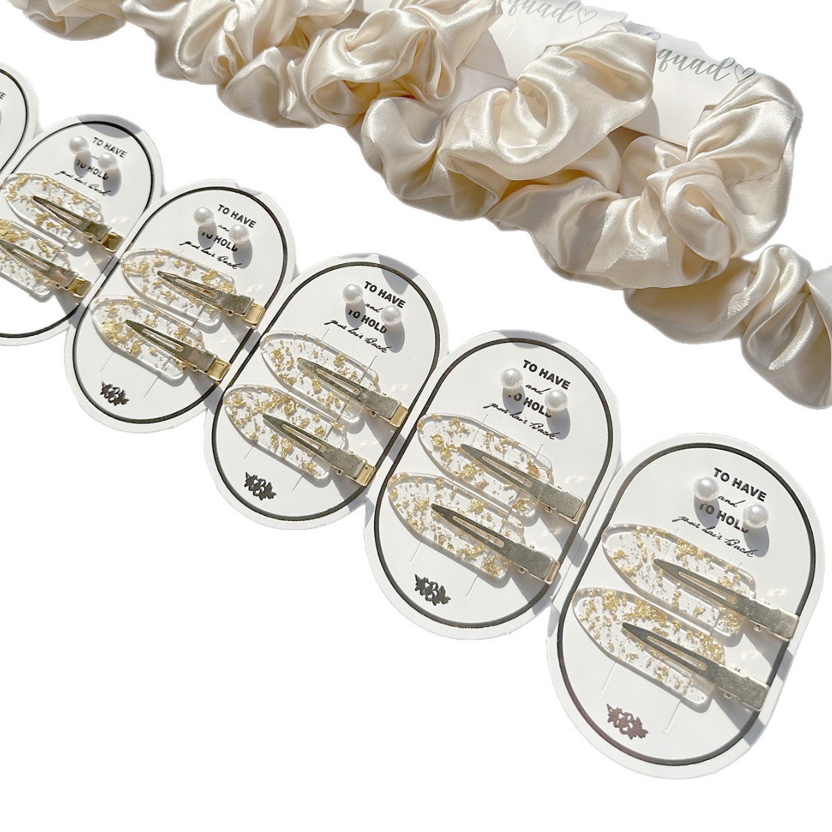 Plataforma de comercio electrónico transfronteriza venta caliente de brocas de pelo de lámina de oro, papel de boda, anillo de pelo de boda adecuado para la fiesta
