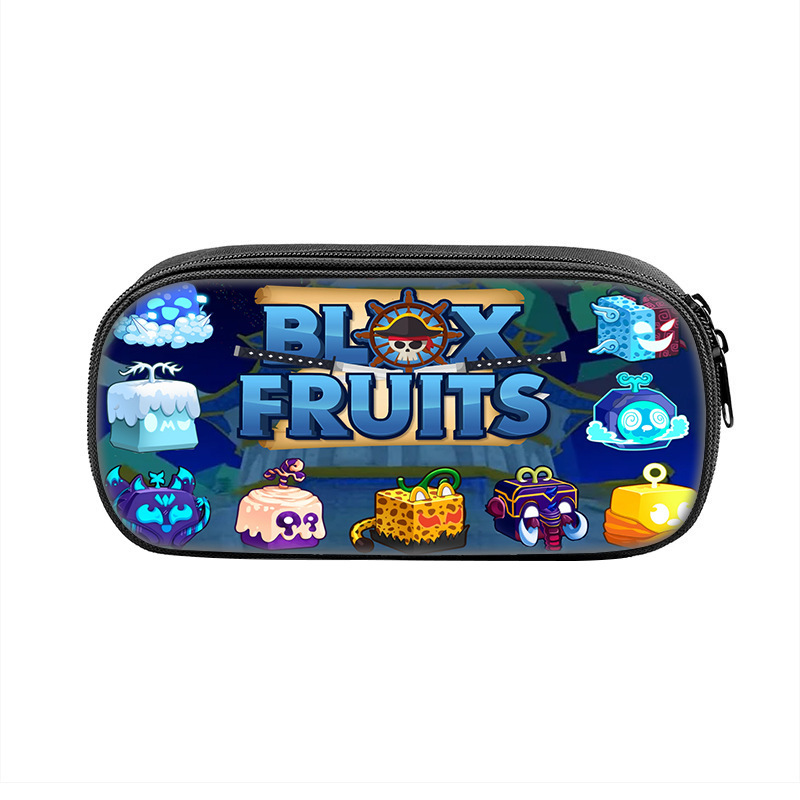 ROBLOX遊戲blox fruits印花筆袋 惡魔果實兒童中小學生鉛筆文具袋
