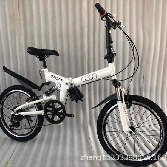 20 inch variable speed folding bicycle mountain bike double shock absorption Mercedes-Benz BMW Audi 4S shop promotional gift bicycle