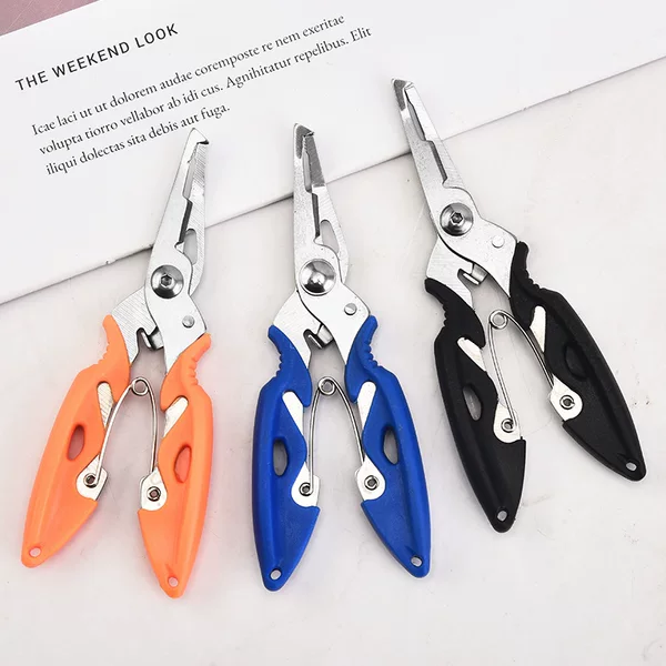 In-Stock Stainless Steel 716 Fishing Pliers Lure Pliers Fishing Line Cutter Outdoor Fishing Ring Opener Tool Wholesale