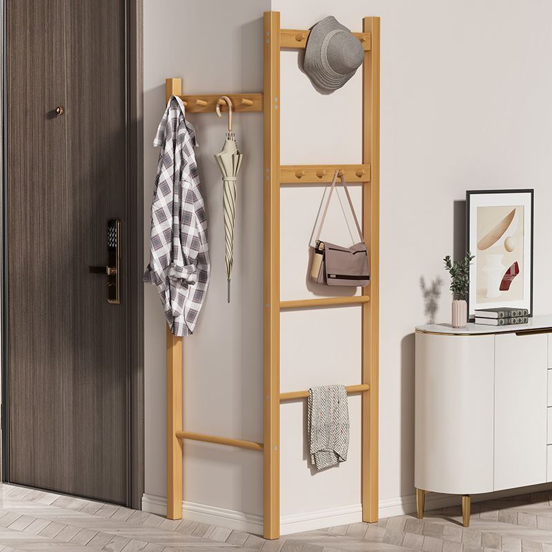 Coat Rack Ladder Bedroom Floor-Standing Trapezoidal Clothes Rack Against the Wall Scandinavian Clothes Rack Towel Rack Clothes Rack Home