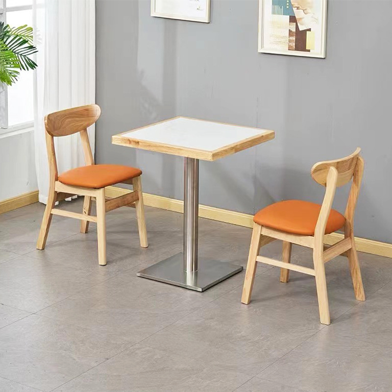 테이블 1개, 의자 2개, 리얼 슬레이트 원목 테두리