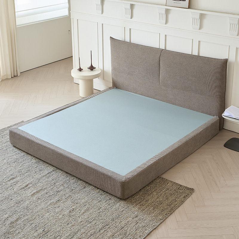 Cama plegable de tela italiana pequeña cama compresible de comercio exterior paquete blando en el extranjero apartamento individual cama ensamblada metal