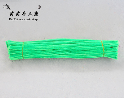 Colorido Raíz de lana Twist stick tira de lana accesorios de arcilla jardín de infantes DIY material hecho a mano limpiador de tuberías