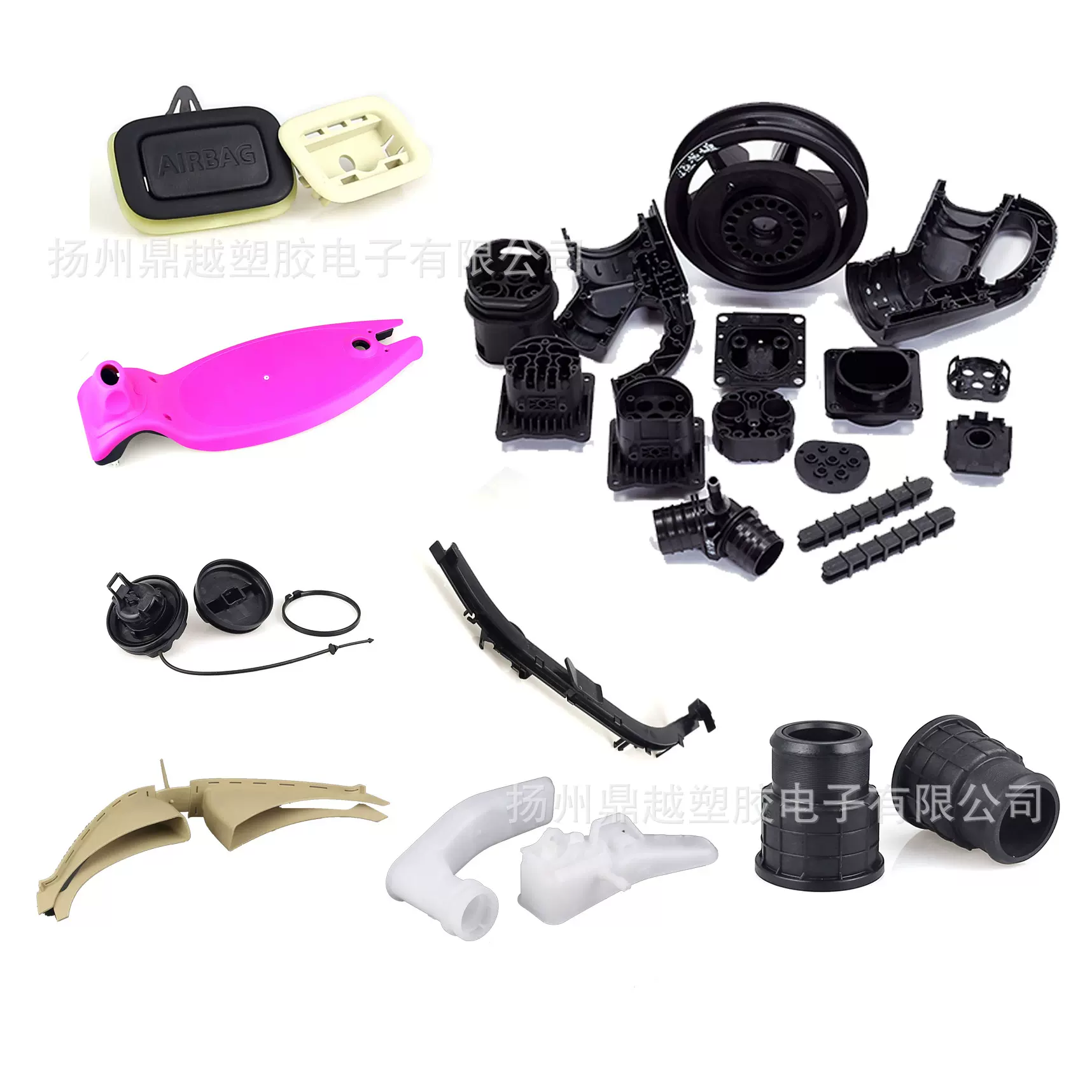 PP注塑加工汽车塑胶配件加工尼龙轴套模具定制电子配件