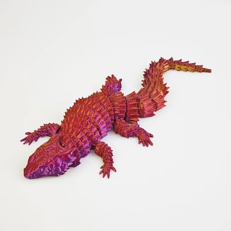 国境を越えた卸売人気の 3D プリント大型スケールドラゴントカゲ可動関節装飾品装飾子供の誕生日プレゼント|undefined