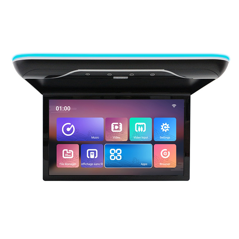 Car Ceiling-Mounted Monitor 17inch Ceiling-Mounted Foldable Monitor 17.3inch Ceiling-Mounted Android Monitor Car Tv