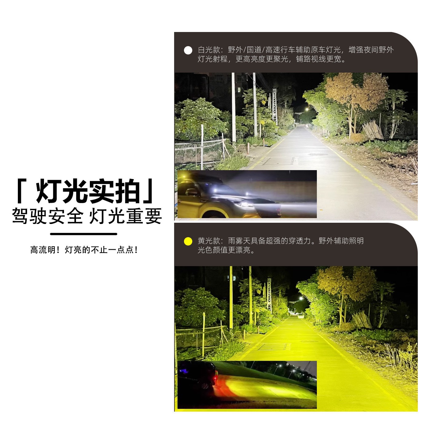 Cross-Border Square 3inch Led Car Work Light Motorcycle Spotlight Modified Searchlight Car Light Front Electric Vehicle Light