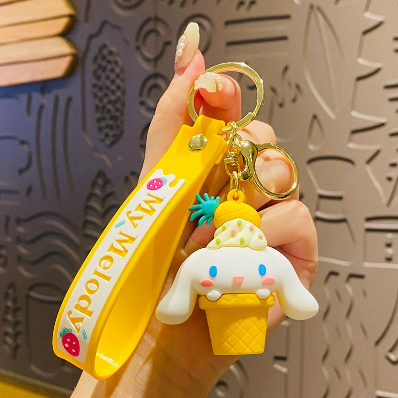 Sanrio, мультяшный горшок с цветами, брелок, украшение для сумки, модные автомобильные ключи