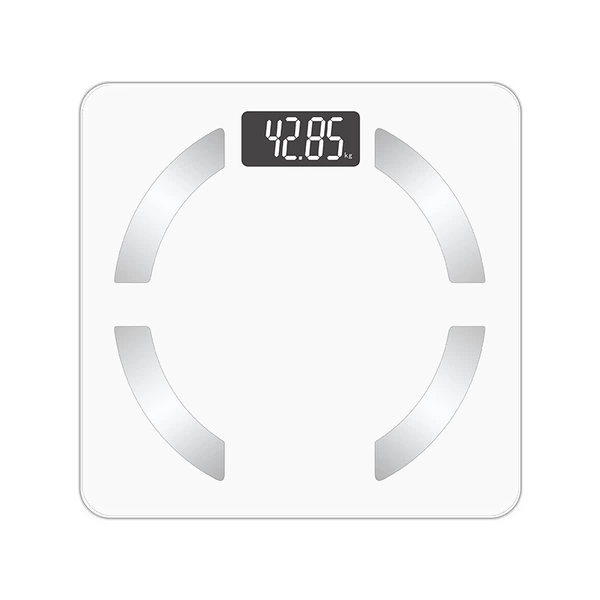 Arc white/precision body fat scale/mobile phone interconnection/LCD high -definition screen/