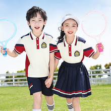 六一夏装男女童校服英伦风学院套装毕业衬衫07儿童园学生表演出