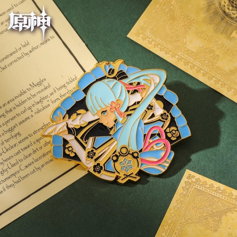特別クリアランスクロスボーダーメタル原神ブローチアニメーション周辺二次元漫画かわいいバッジアクセサリーピン|undefined