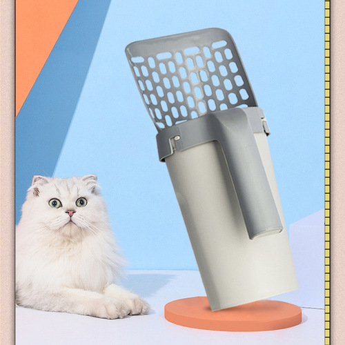Cross-border cat supplies cat litter shovel trash can portable all-in-one cat litter shovel cat poop pickup set