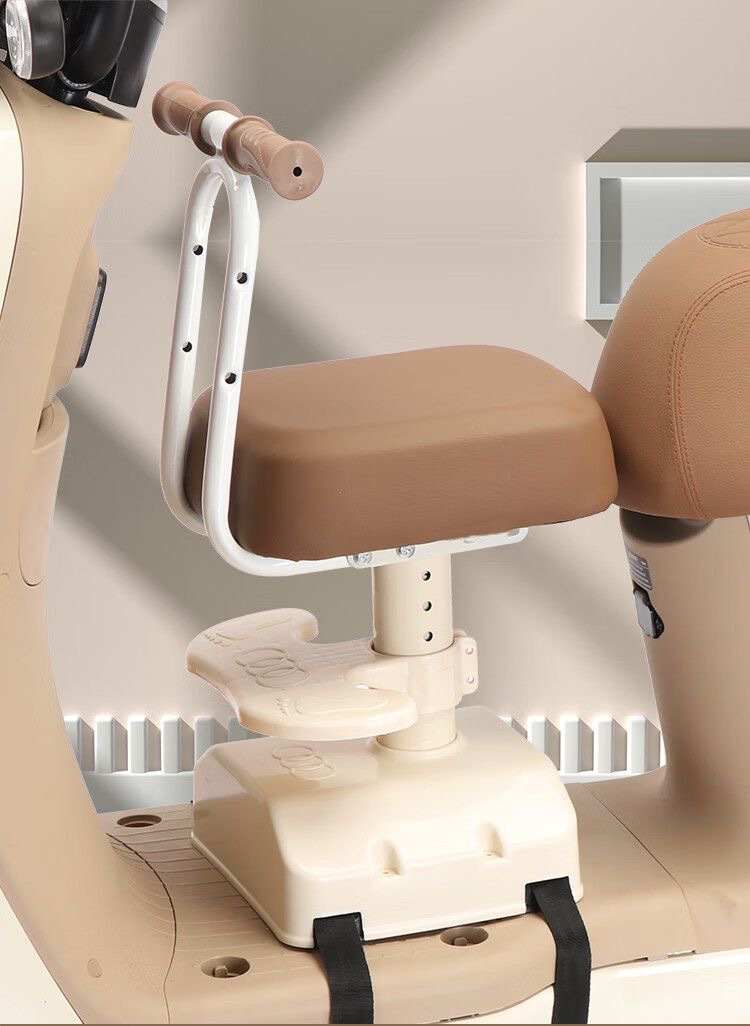 Ruu Electric Vehicle Child Seat Front-Mounted Battery Motorcycle Child Safety Seat Special Adjustable Shock-Absorbing Single Seat