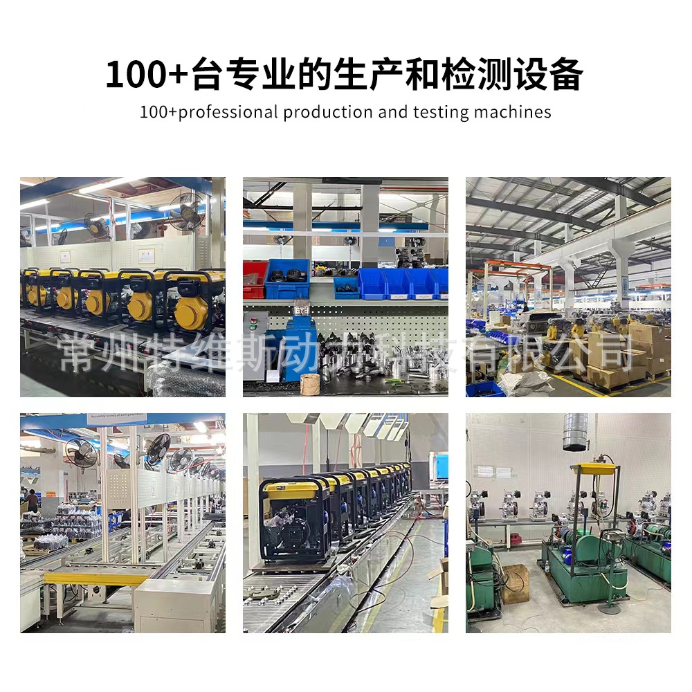 Changzhou Wuling Electric Diesel-Powered 8000W Single/Three-Phase New Outdoor Generator Factory Battery Cross-Border Ce