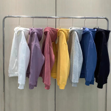 7色刺绣连帽加绒卫衣袖子刺绣logo暖绒卫衣