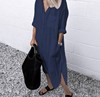 Summer elegant colored dress, long shirt