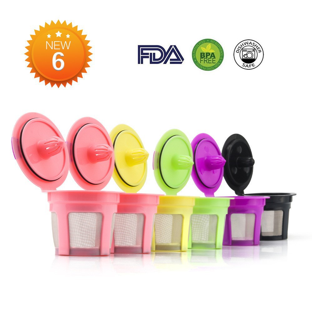 Exportación k taza de café kcup de color taza de cápsula keurig filtro de café reutilizable