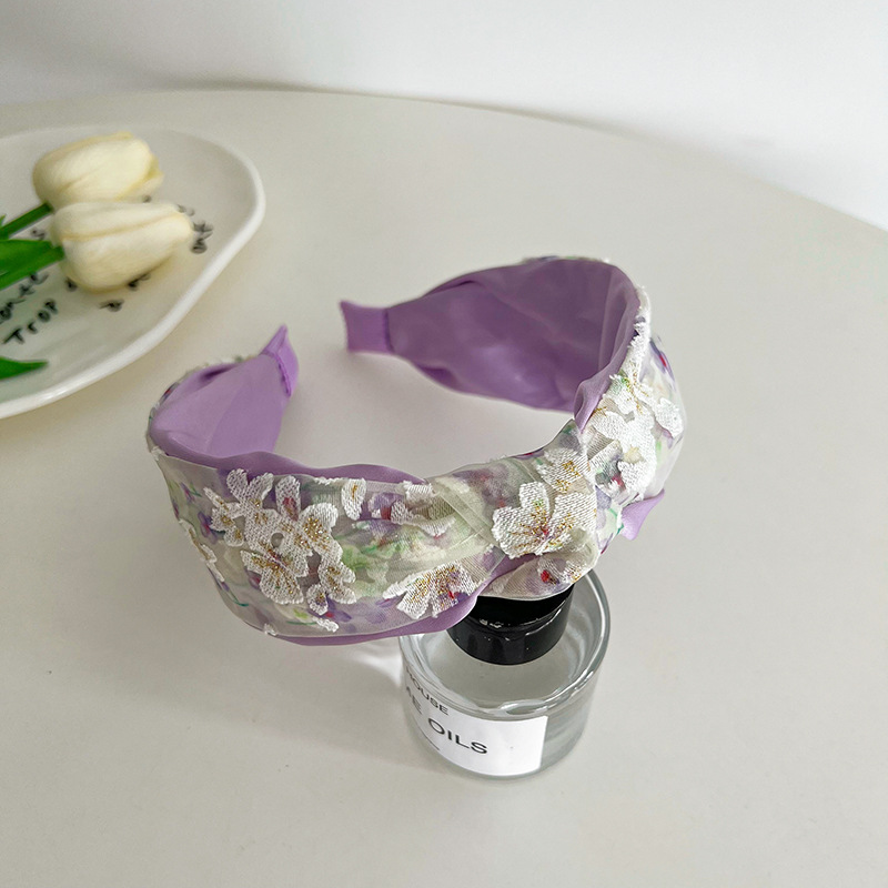 180g Weight Hair Band Hair Accessories Type 1 Piece Quantity Casual, Holiday, Daily Occasion Knot, Flower Pattern All Seasons Season Women's Gender Criss Cross Design Elegant, Korean Style Style Elegant Korean Style Women's Knot Flower Criss Cross Hair Band 14