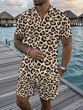 Q 92798 Hawaiian Print Two-piece Set 3D ӡ�����������b