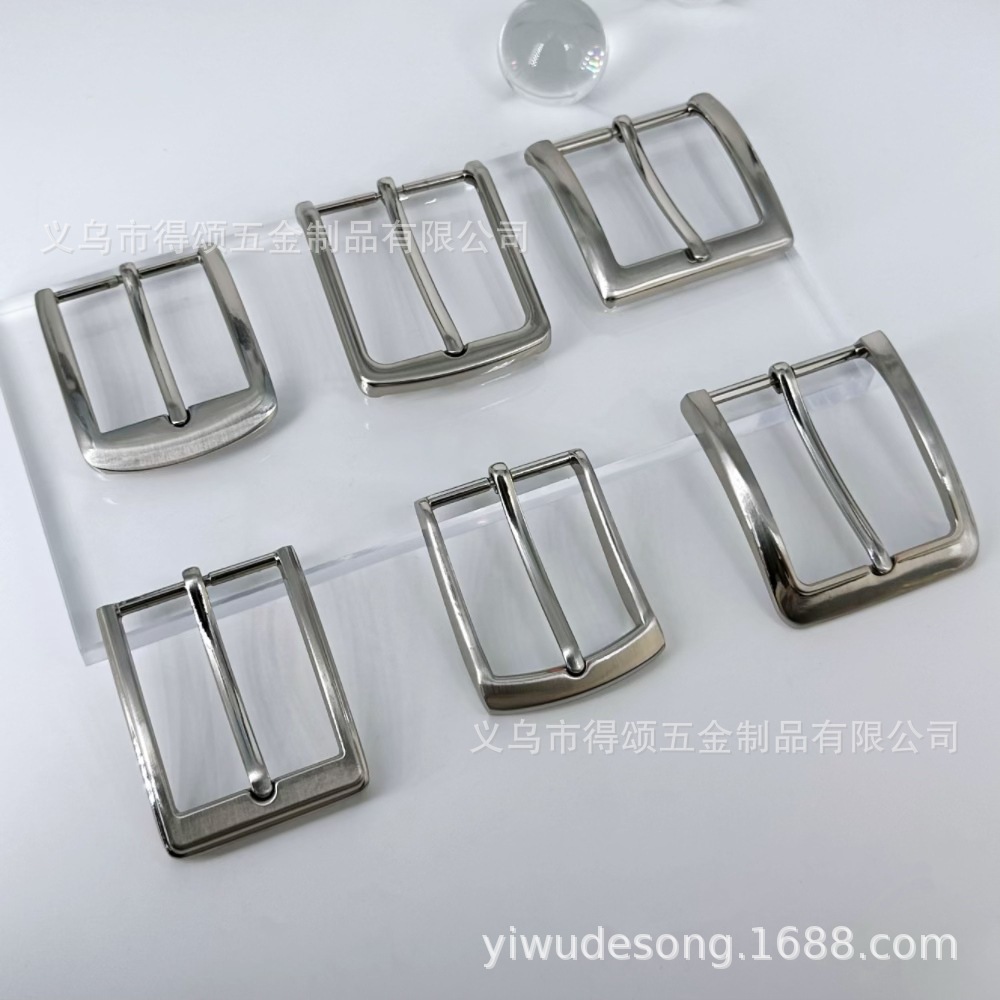 古青抛单针扣时尚合金商务男士皮带扣工厂定制日字针扣打孔皮带扣