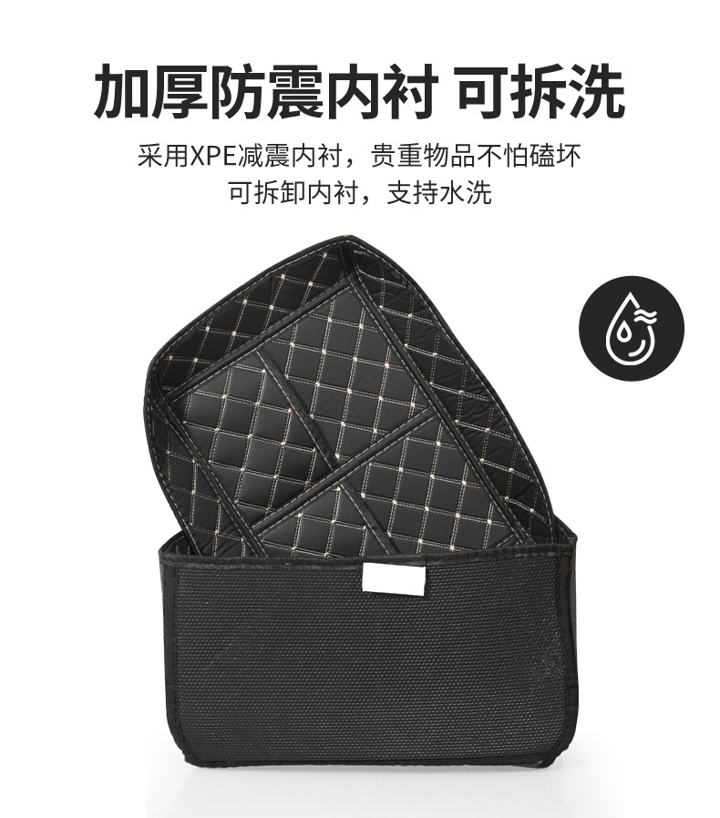 Cross-border motorcycle tail box, large-capacity detachable motorcycle trunk, waterproof storage box for electric bikes