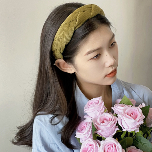 Summer twist hair bundle high skull headband for women to wear temperament face wash press hair high-end hairpin headband hair accessories wholesale