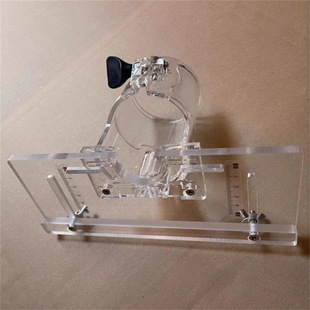 Small Trimming Machine Scale by Ruler Mold Special Milling Plate Wooden Door Hinge Groove Mold Transparent Machine Base Slotting