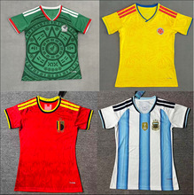 新款2026世界杯国家队足球服泰版女款阿根廷墨西哥德国球衣巴西