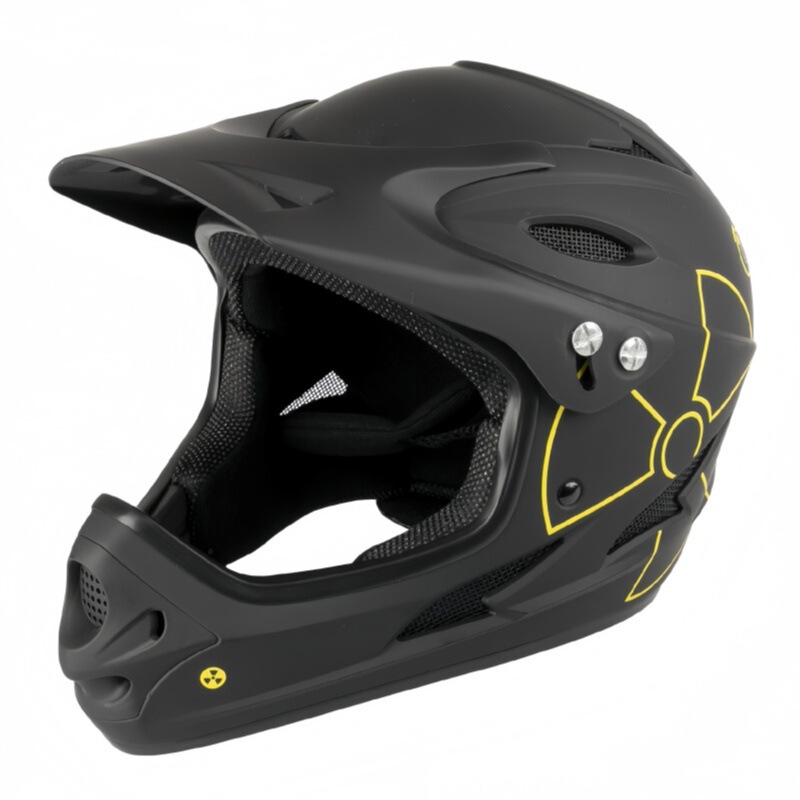 Professional bicycle off-road helmet, downhill bike helmet, suitable for 53-57.5cm, CE certified full-face helmet, 870g, ATV