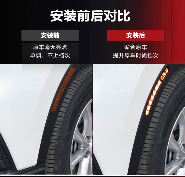 Suitable for 23-26 Models of Honda Crv Modified Led Wheel Arch Lights, Fender Lights, and Honda Crv-Specific Daytime Running Lights