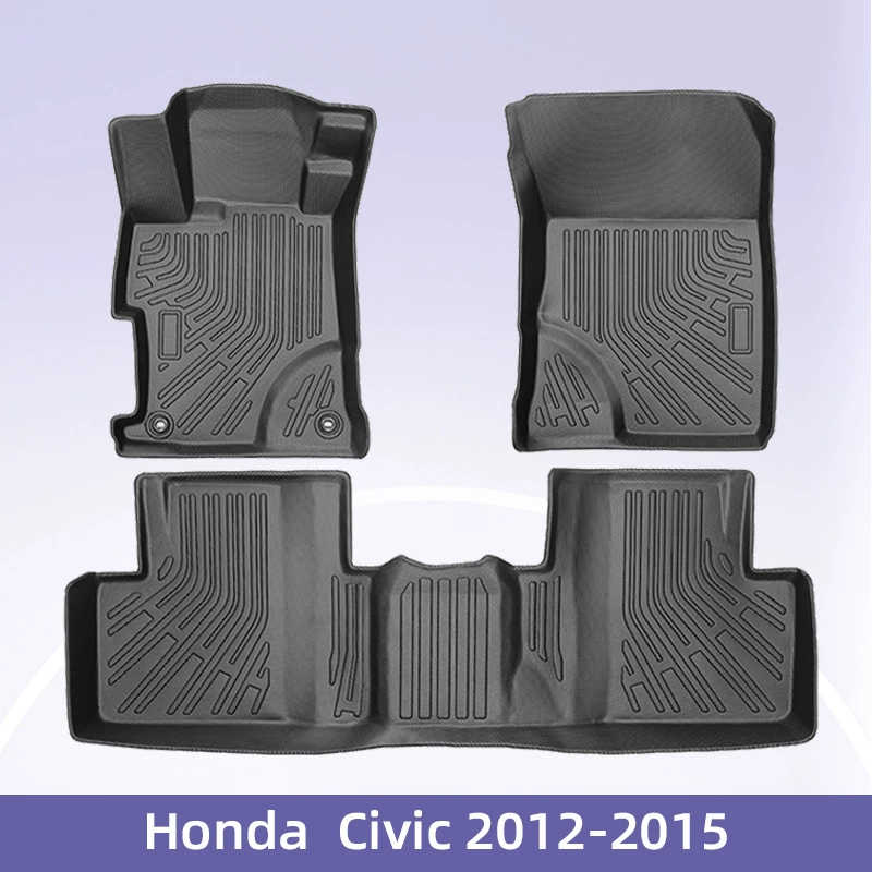 Подходит для Honda Civic девять поколений топлива 2012-2015 3D 24/7 Материал TPE Автомобильные ножные коврики