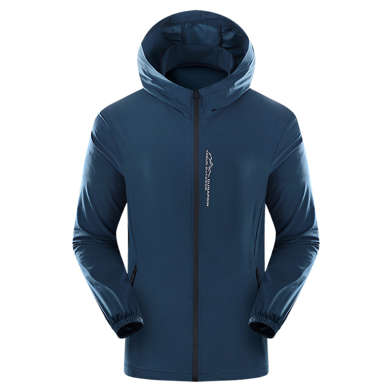 Fábrica directa chaqueta de protección solar para hombres de verano chaqueta de abrigo ligera deportiva de ocio de tendencia de piel chaqueta de protección solar para hombres image 5