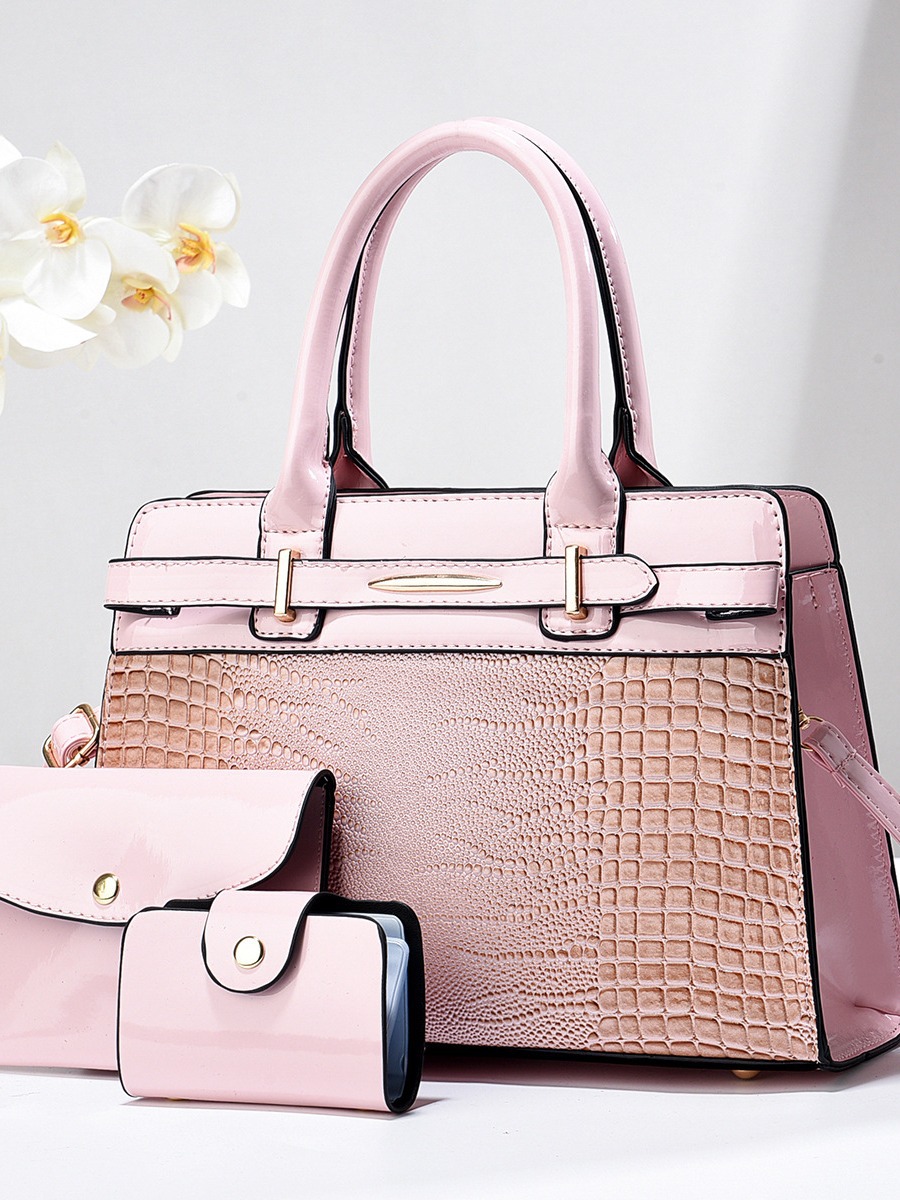 Bolso de mujer 2024 nuevo bolso de mano retro de gran capacidad cocodrilo bolso de moda bolso de hombro de hombro de doble