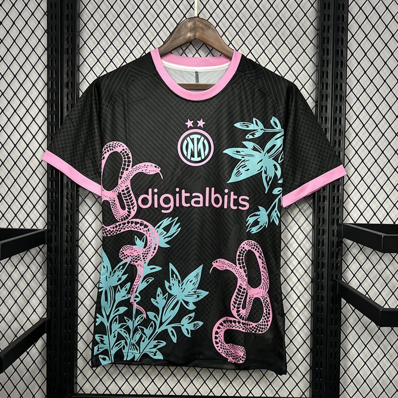 Nike x Inter Milan 2024/25 Special Edition Rose Snake Jersey Black/Pink