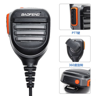 Micrófono portátil avanzado Baofeng para walkie-talkie, micrófono universal con cabezal K para Baofeng UV-5R UV-82 BF-888S