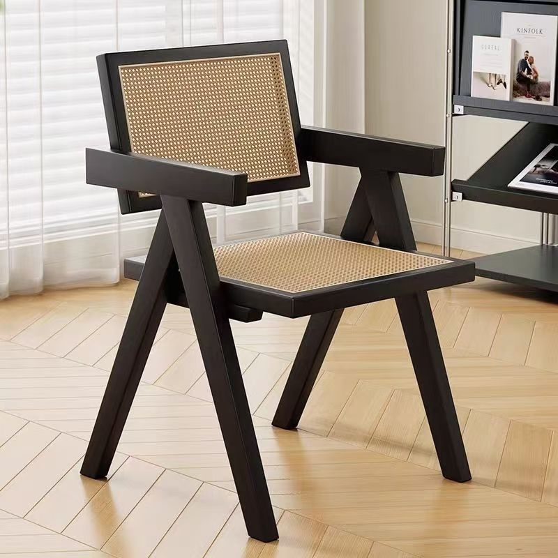 Silla Chandigarh - madera negra