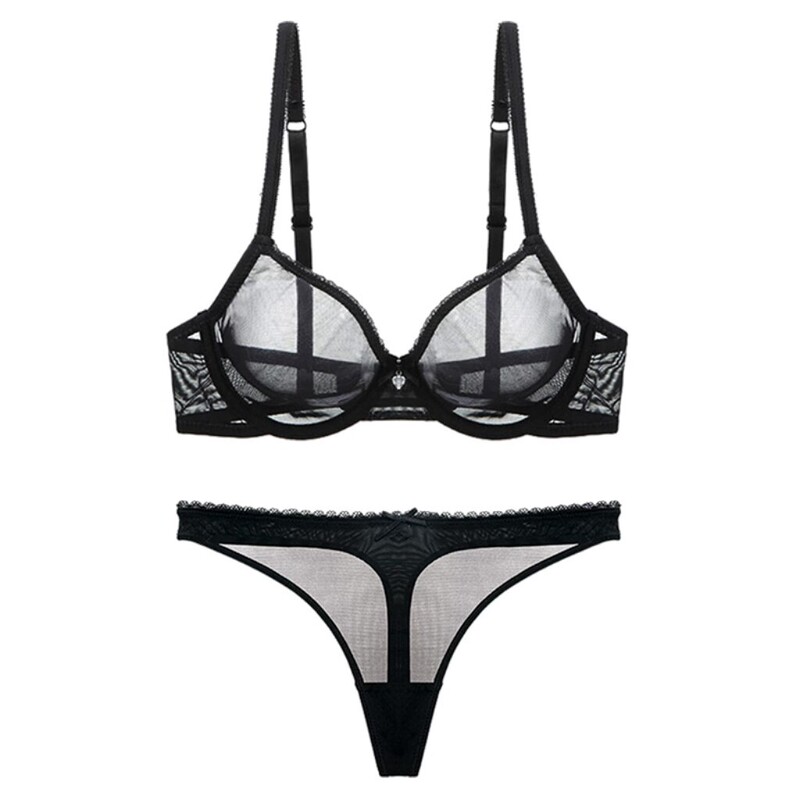 Varsbaby summer new mesh lace bra set T pants cross-border e-commerce AliExpress Amazon eBay
